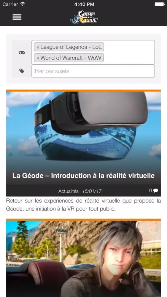 Game-Guide.fr سکرین شاٹس