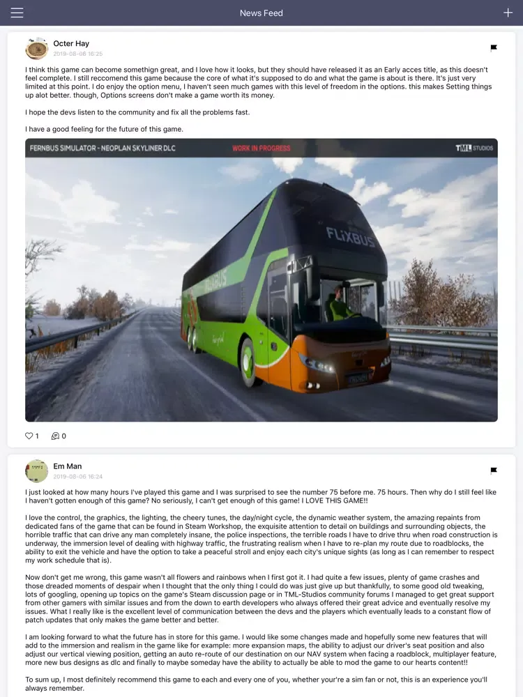 Tangkapan layar NET for - Fernbus Simulator iPad 