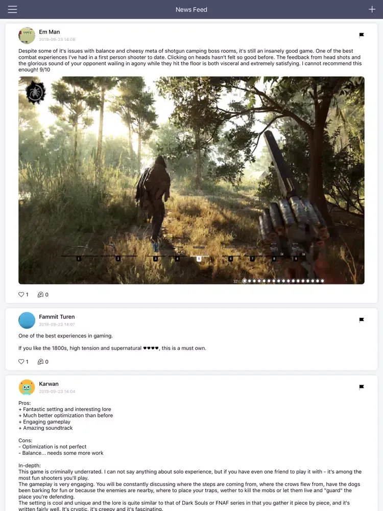 Ảnh chụp màn hình của GameNet for - Hunt: Showdown iPad 