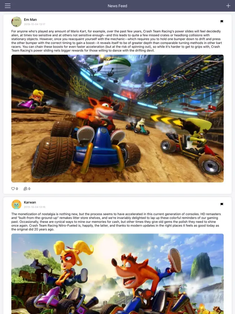 GameNet - Crash Team Racing iPad  Screenshots