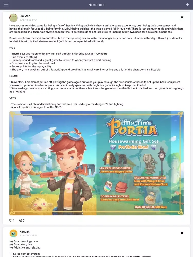 GameNets - My Time At Portia iPad  Screenshots