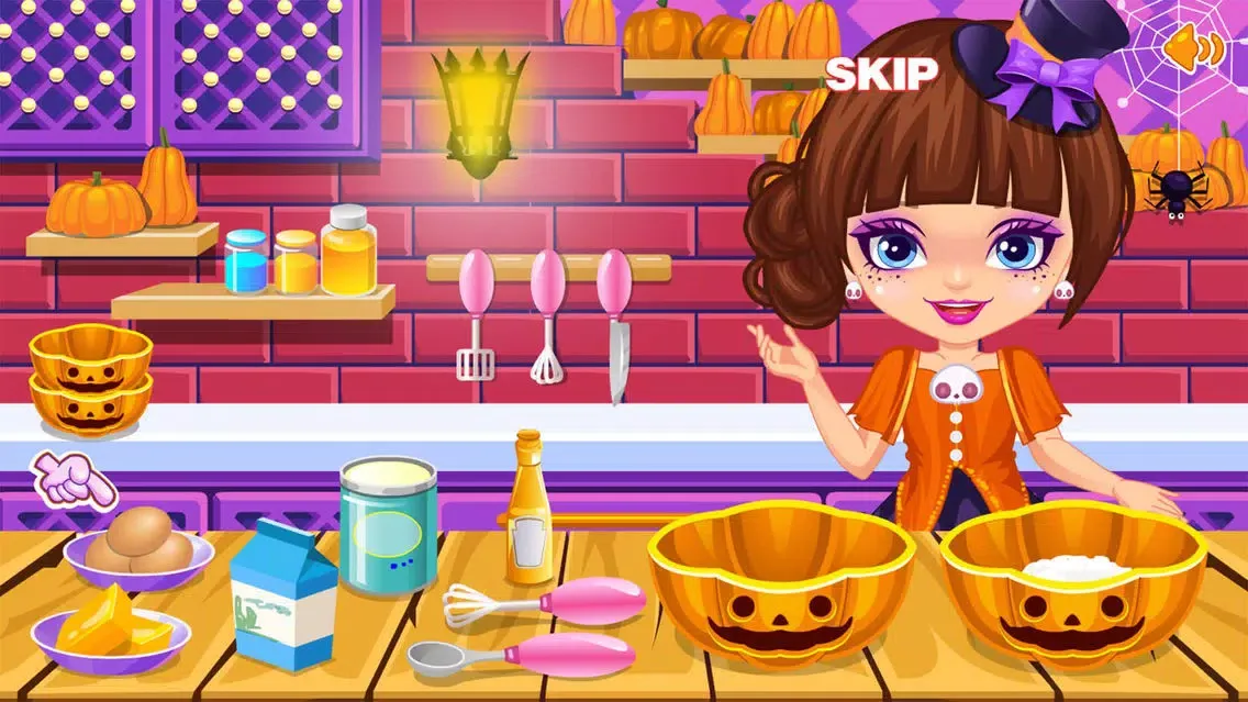 Capturas de tela do game halloween spooky pancakes