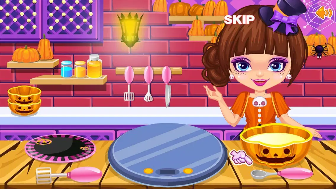 Capturas de tela do game halloween spooky pancakes