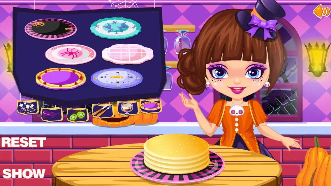 Capturas de tela do game halloween spooky pancakes