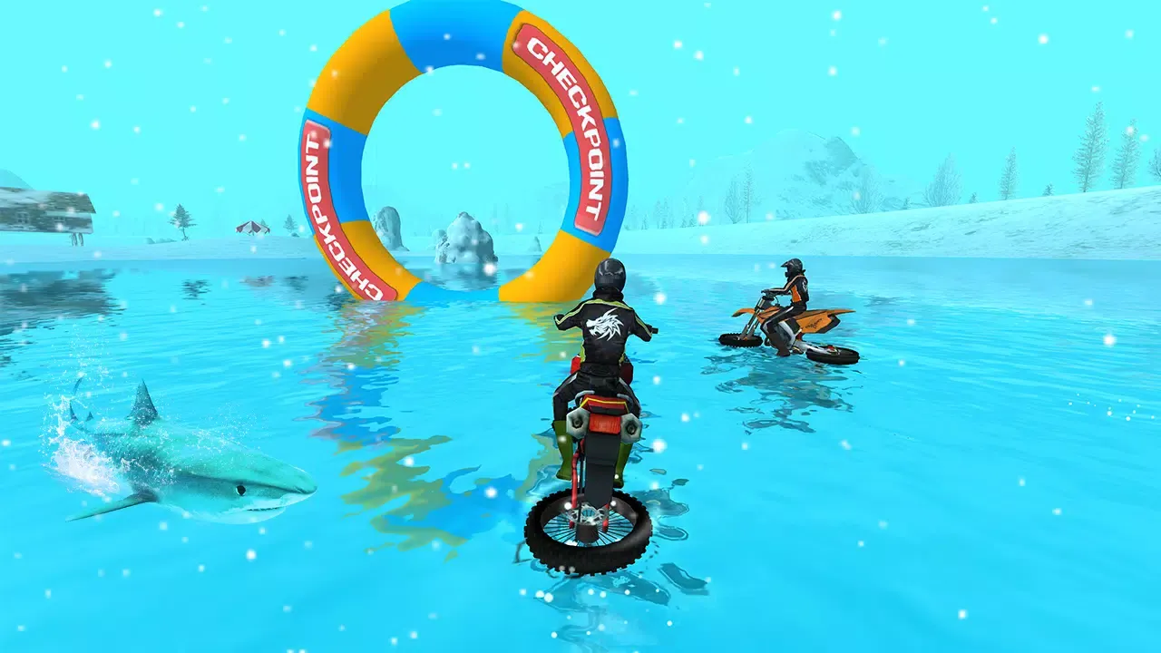 Captures d'écran de Bike Racing : Water Bike Games