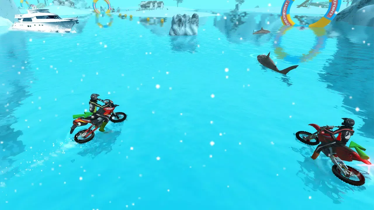 Captures d'écran de Bike Racing : Water Bike Games