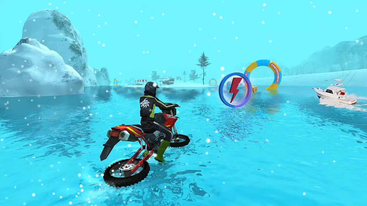 Captures d'écran de Bike Racing : Water Bike Games