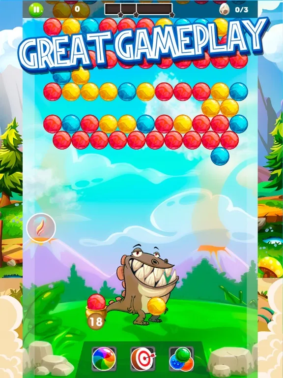 Dino Bubble: Ball Shooter iPad  스크린샷