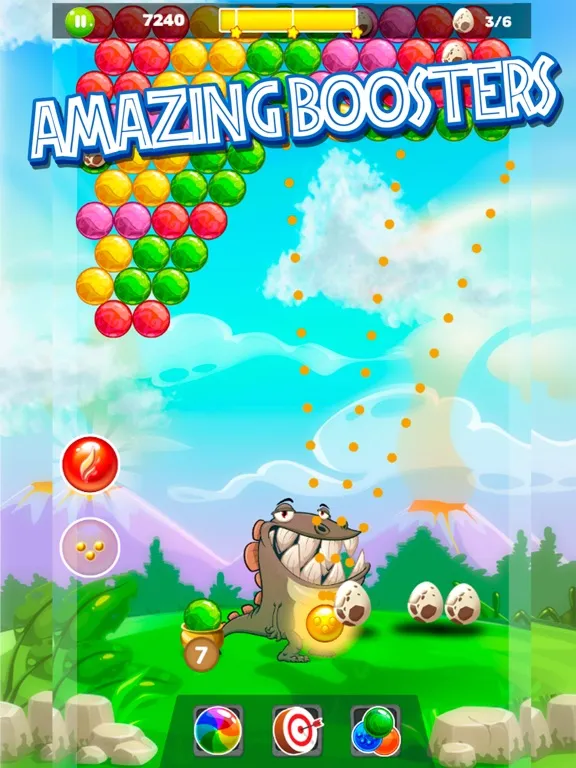 Dino Bubble: Ball Shooter iPad  스크린샷