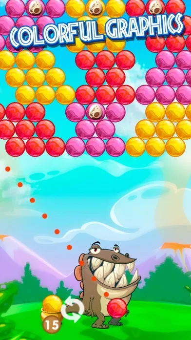 Dino Bubble: Ball Shooter 스크린샷