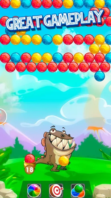 Dino Bubble: Ball Shooter 스크린샷