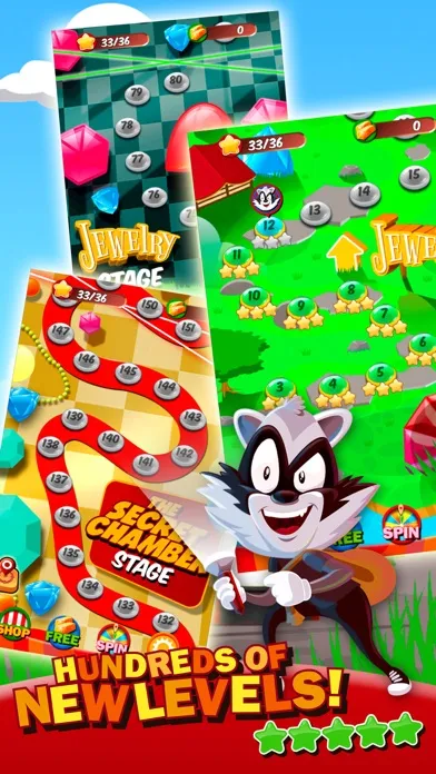 Скриншоты Cartoon Racoon Match 3 HD