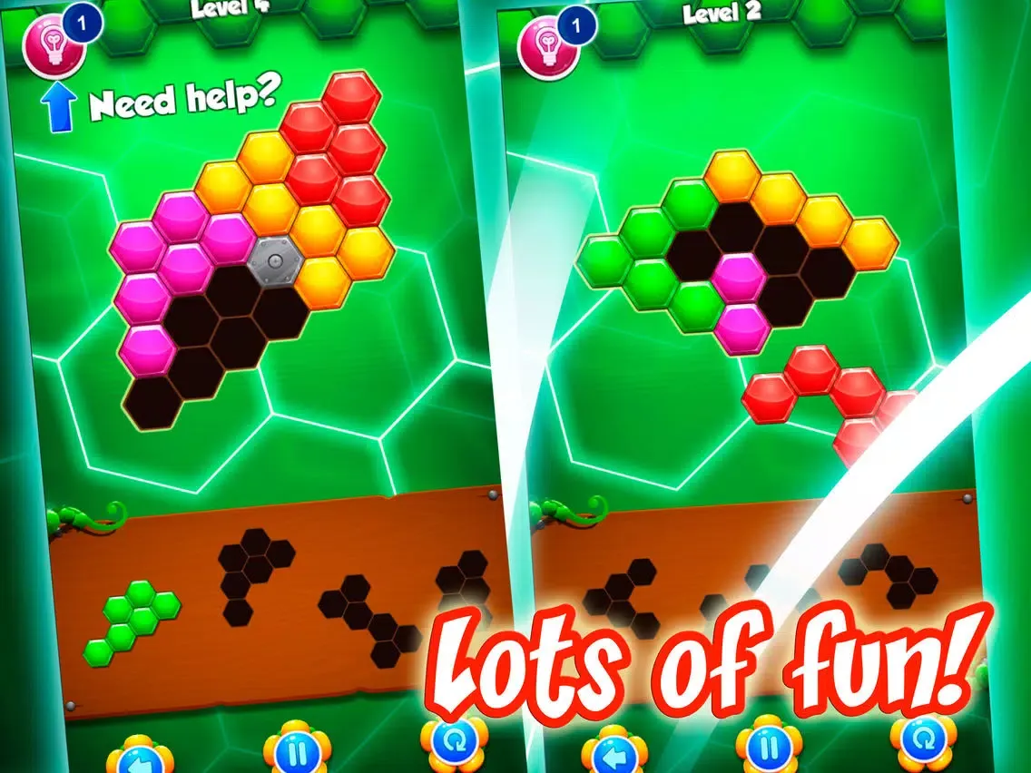 تصاویر Hexa Bricks: The Brain Game iPad 