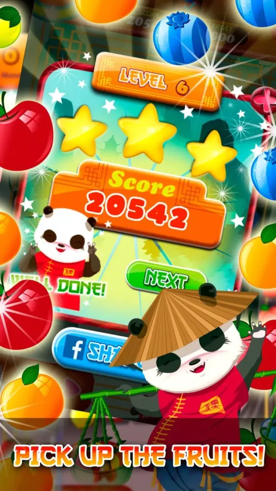 Panda Fruit Harvest Free Match 3 স্ক্রিনশট