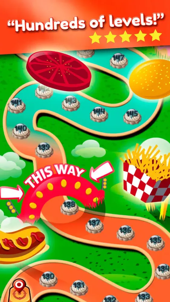 Super Burger Match 3 Deluxe HD स्क्रीनशॉट
