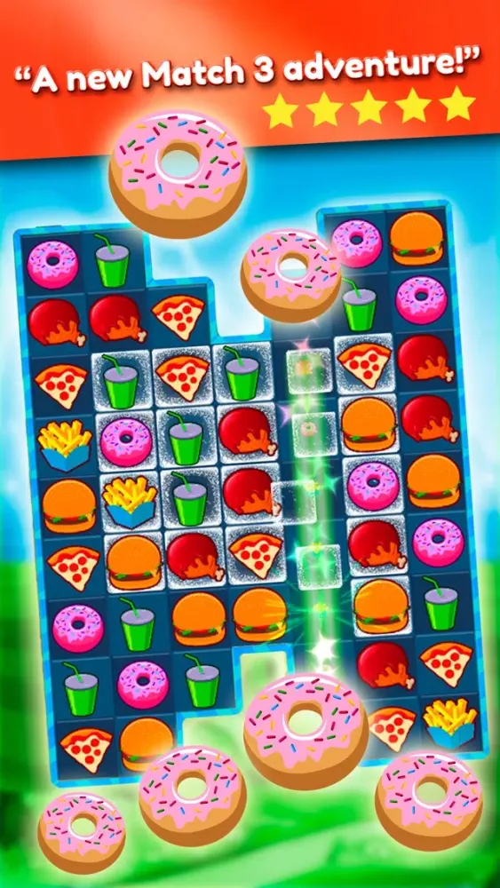Super Burger Match 3 Deluxe HD स्क्रीनशॉट