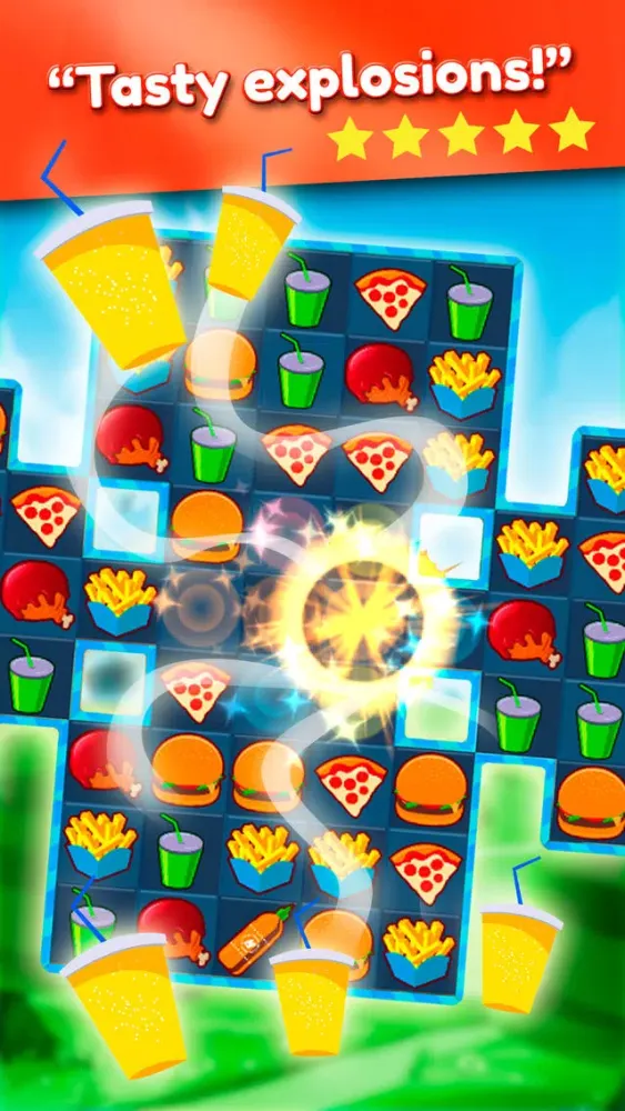 Super Burger Match 3 Deluxe HD स्क्रीनशॉट
