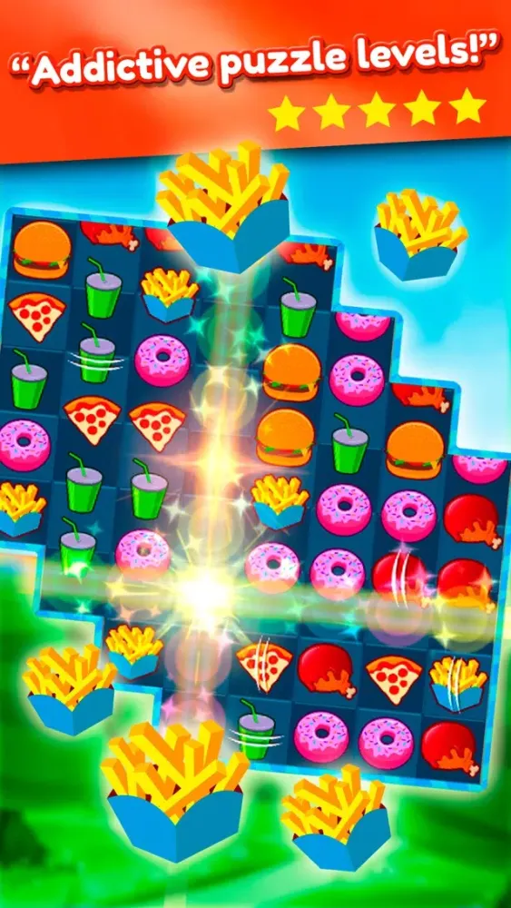 Super Burger Match 3 Deluxe HD स्क्रीनशॉट