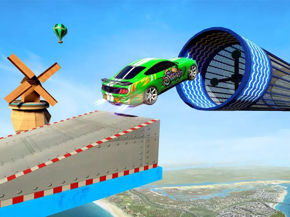 صور Skyline Car Stunt Racing Game iPad 