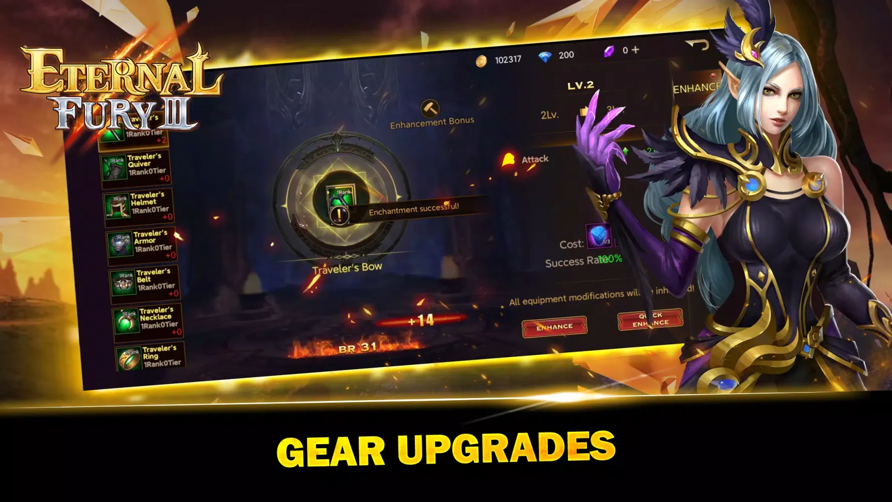 Tangkapan layar Eternal Fury 3 Nostalgic MMO