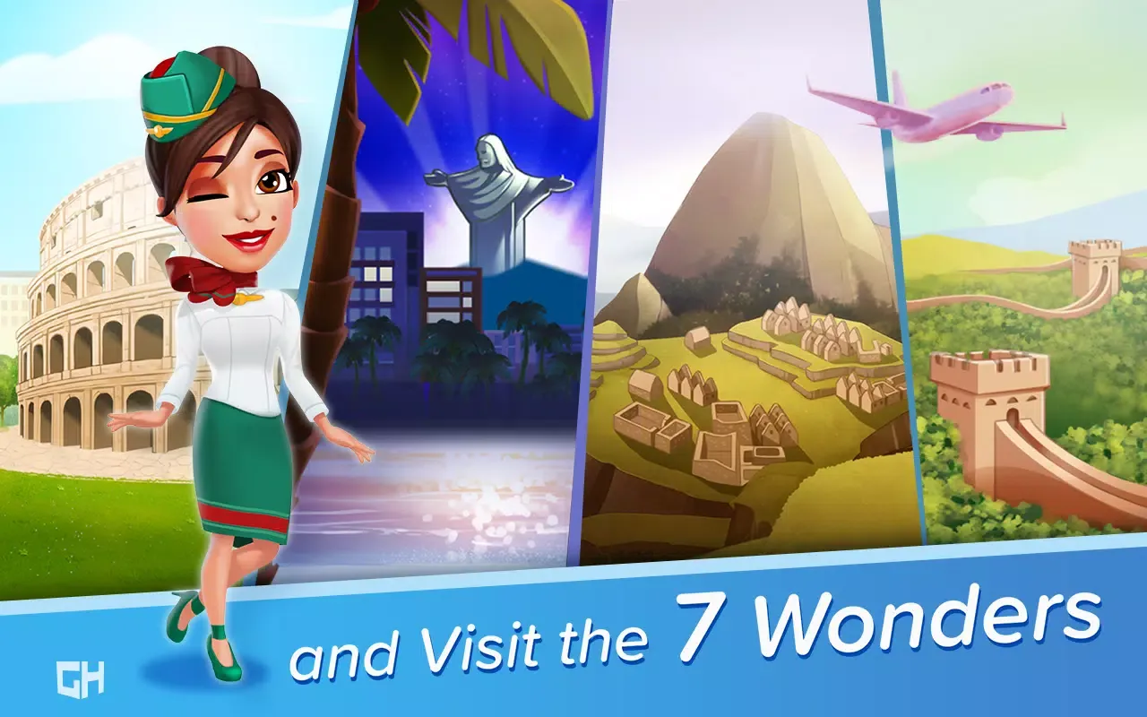 Amber's Airline - 7 Wonders Screenshots