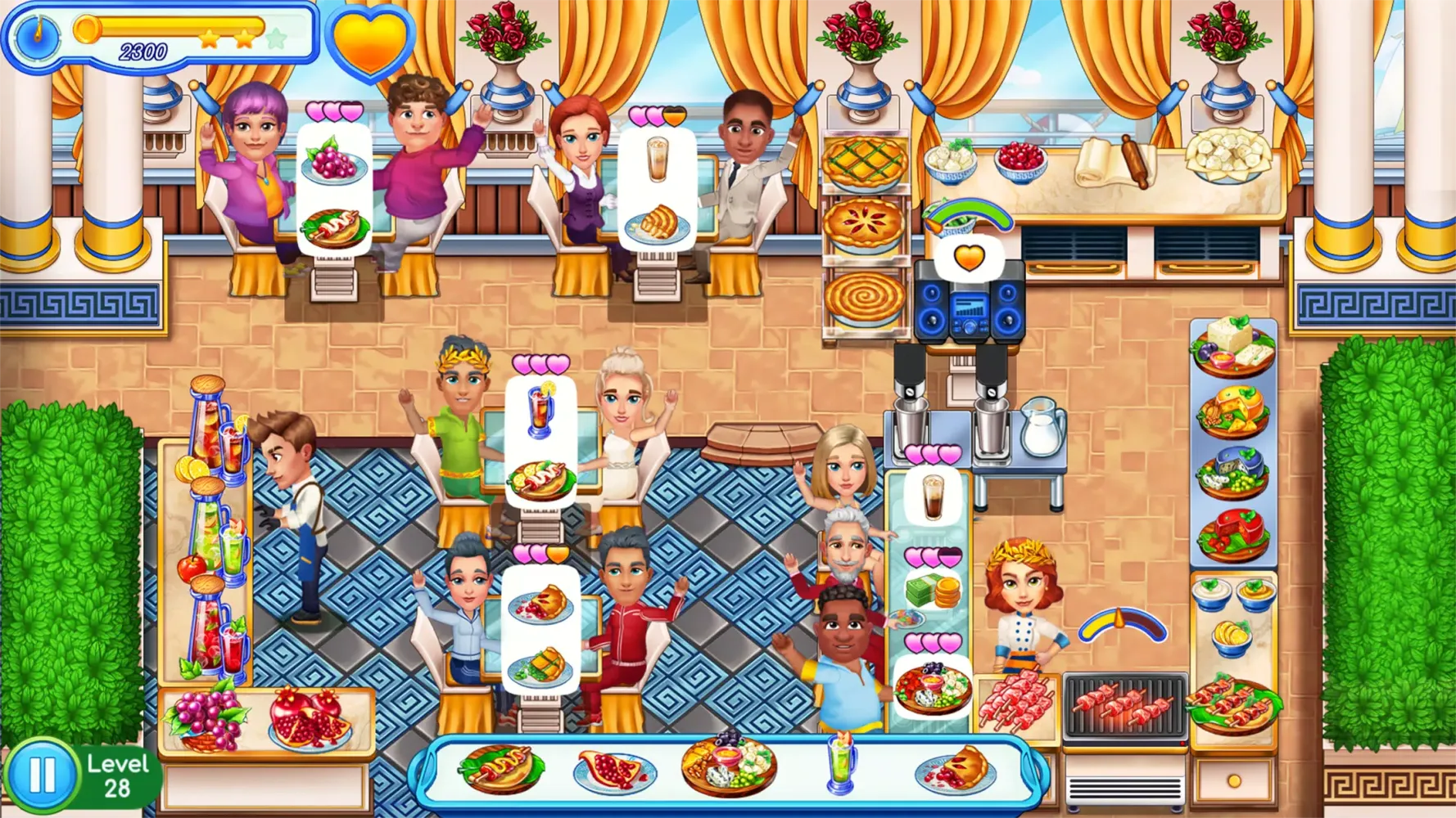 Capturas de tela do Claire's Café: Sea Adventure
