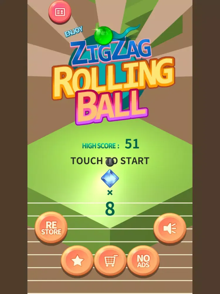 ZigZag Rolling Ball iPad  Screenshots