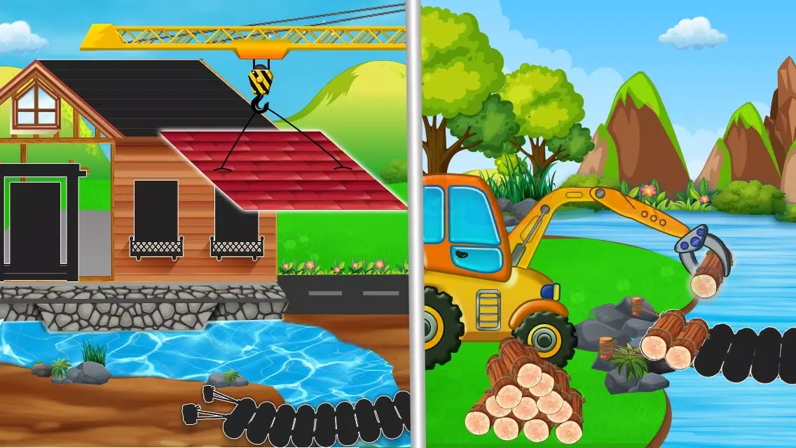 Screenshot di Kids Construction City builder