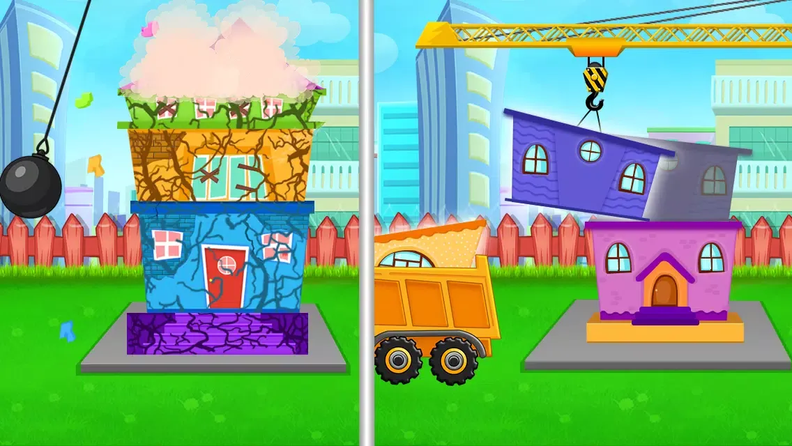 Screenshot di Kids Construction City builder