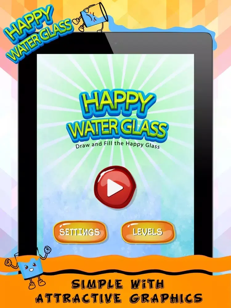 Capturas de tela do Happy Water Glass iPad 