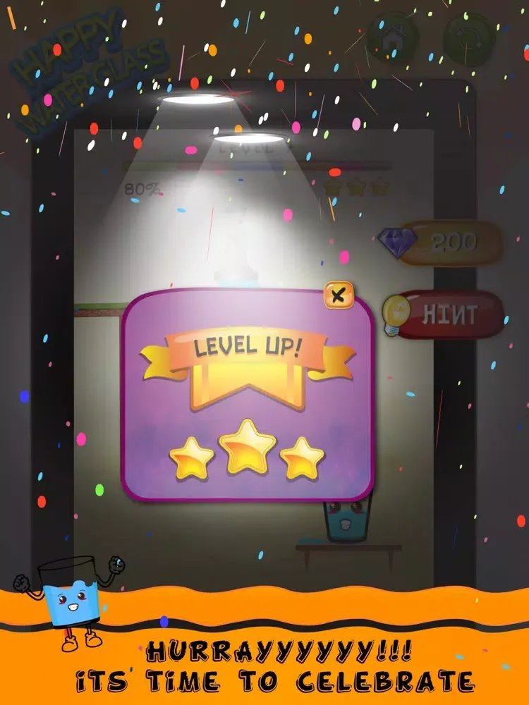 Capturas de tela do Happy Water Glass iPad 