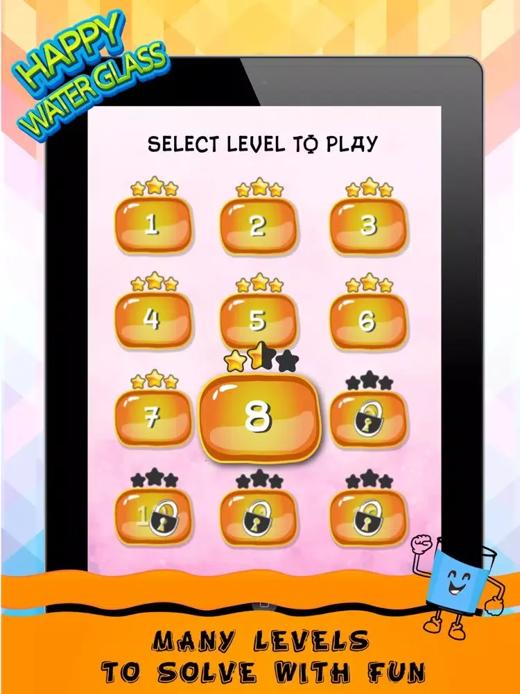 Capturas de tela do Happy Water Glass iPad 