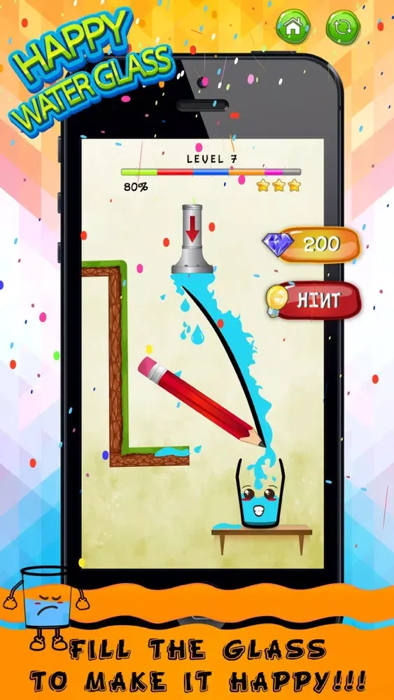 Capturas de tela do Happy Water Glass
