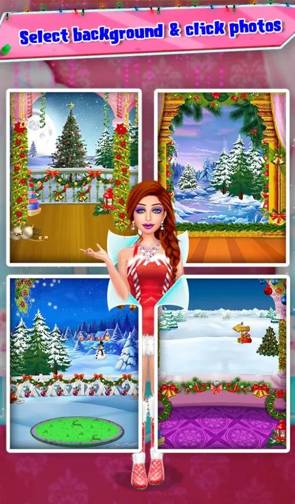 Christmas Makeup Dressup Games应用截图