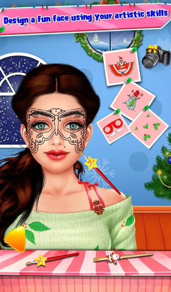 Christmas Makeup Dressup Games应用截图