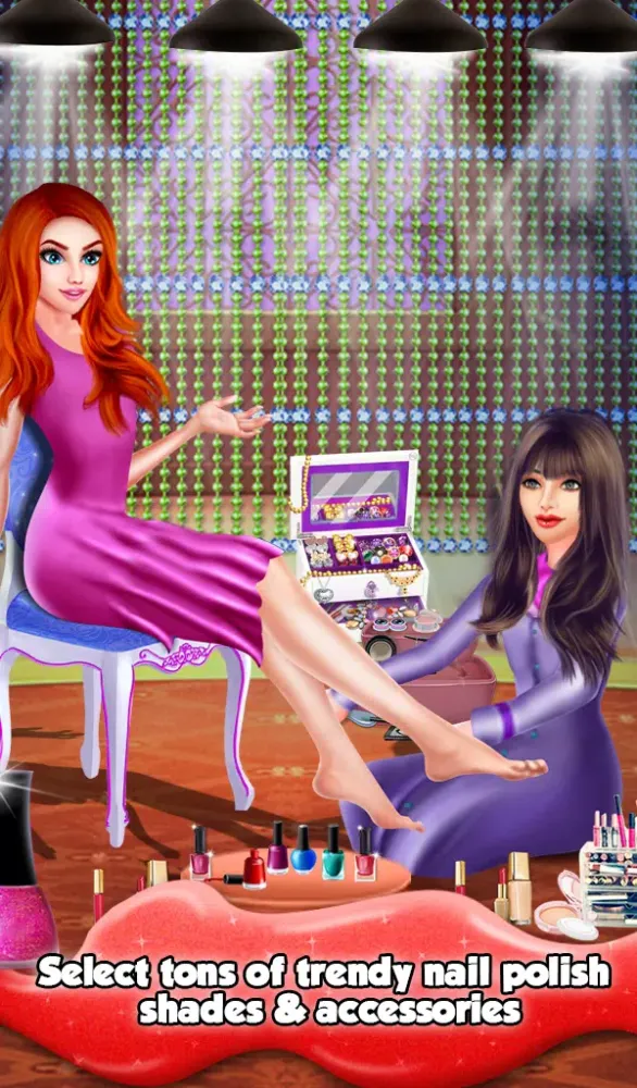 ภาพหน้าจอของ Christmas Nail Salon Makeover