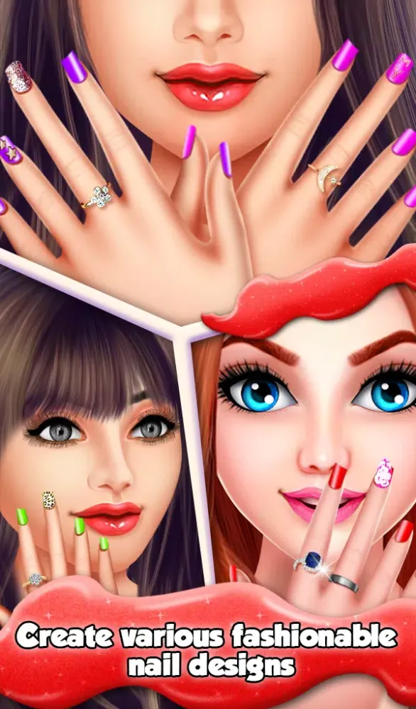 ภาพหน้าจอของ Christmas Nail Salon Makeover