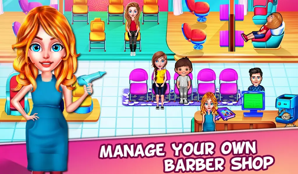 Tangkapan skrin Barber Shop - Simulator Games