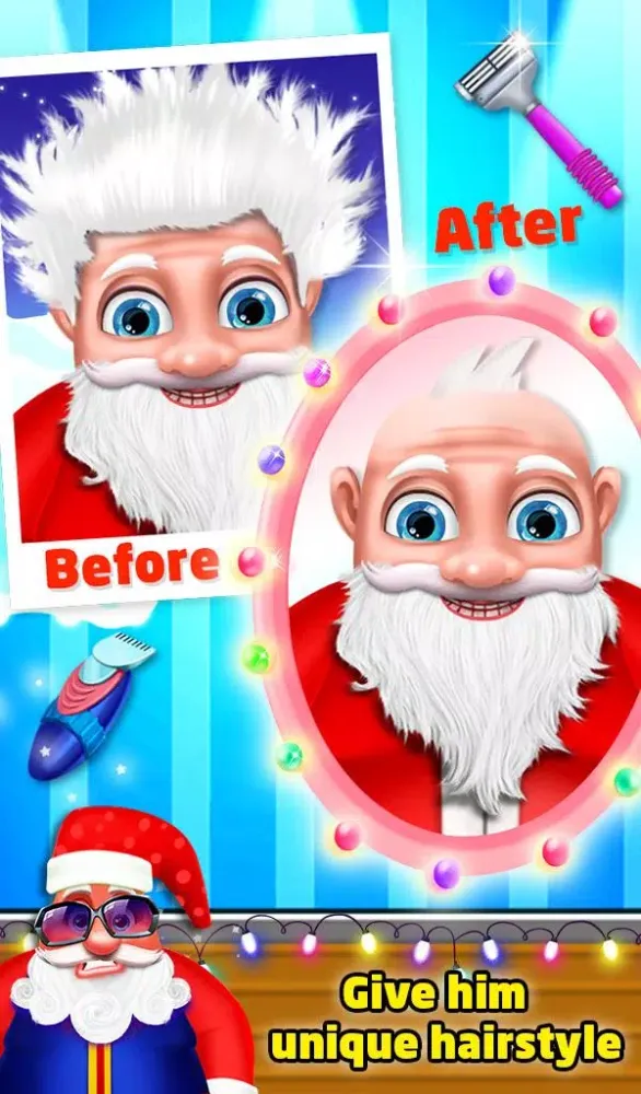 Christmas Santa Beard Shave應用截圖