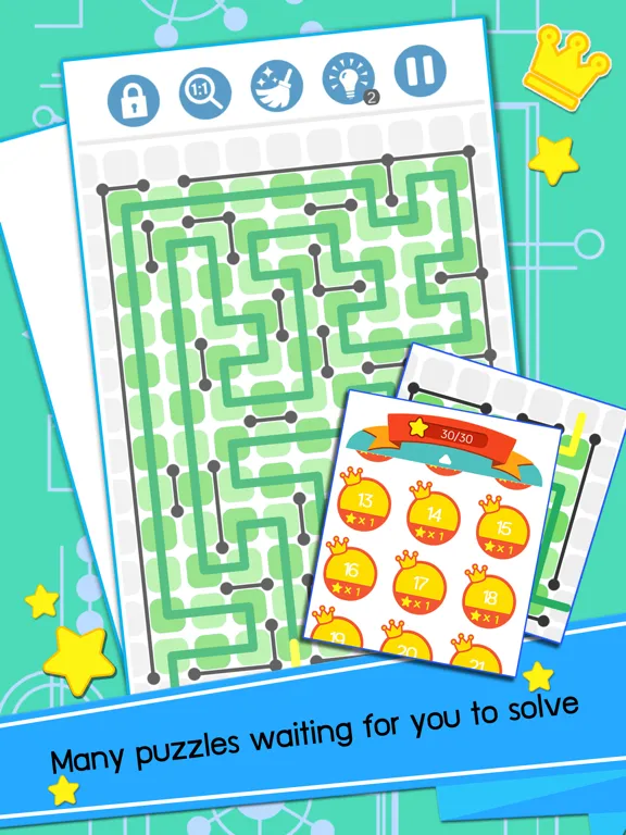 Linemaze Puzzles iPad  স্ক্রিনশট