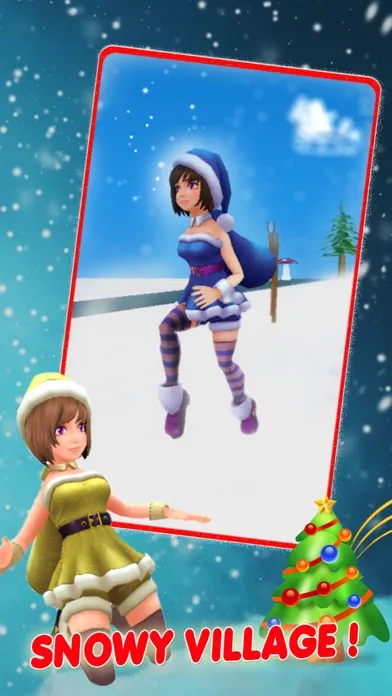 Ảnh chụp màn hình của Christmas Santa Surfer-Ice Adventure Run 3D