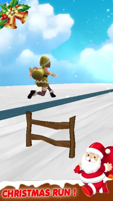 Ảnh chụp màn hình của Christmas Santa Surfer-Ice Adventure Run 3D