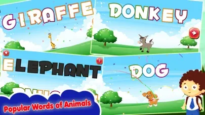 Zrzuty ekranu kids Spelling Practice Animals -Phonics Words Free