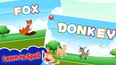Zrzuty ekranu kids Spelling Practice Animals -Phonics Words Free