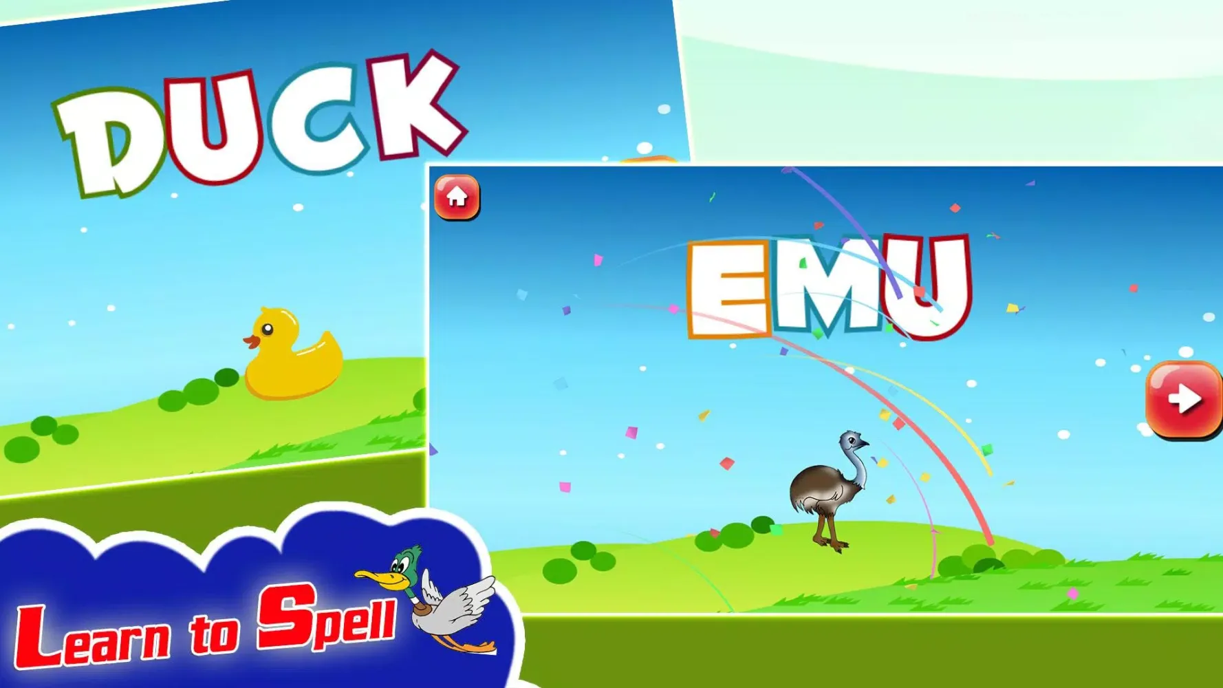 Spelling Learning Birds スクリーンショット