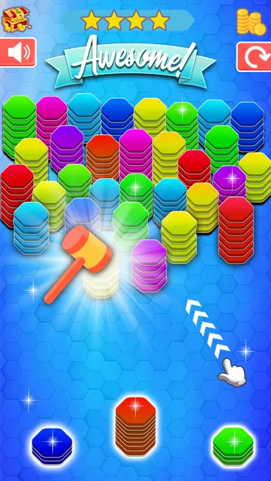 Captures d'écran de Hexa Sort Merge Puzzle Game 3D