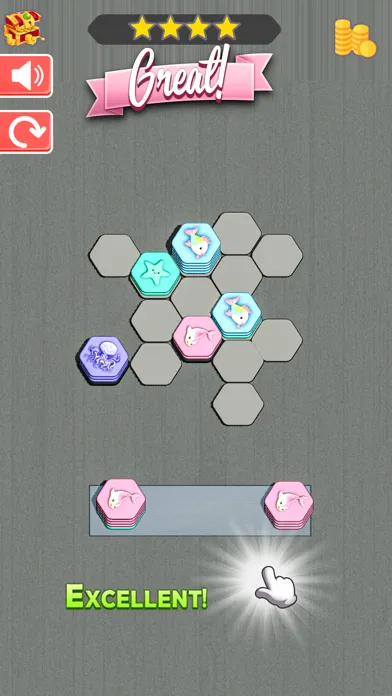 Captures d'écran de Hexa Sort Merge Puzzle Game 3D