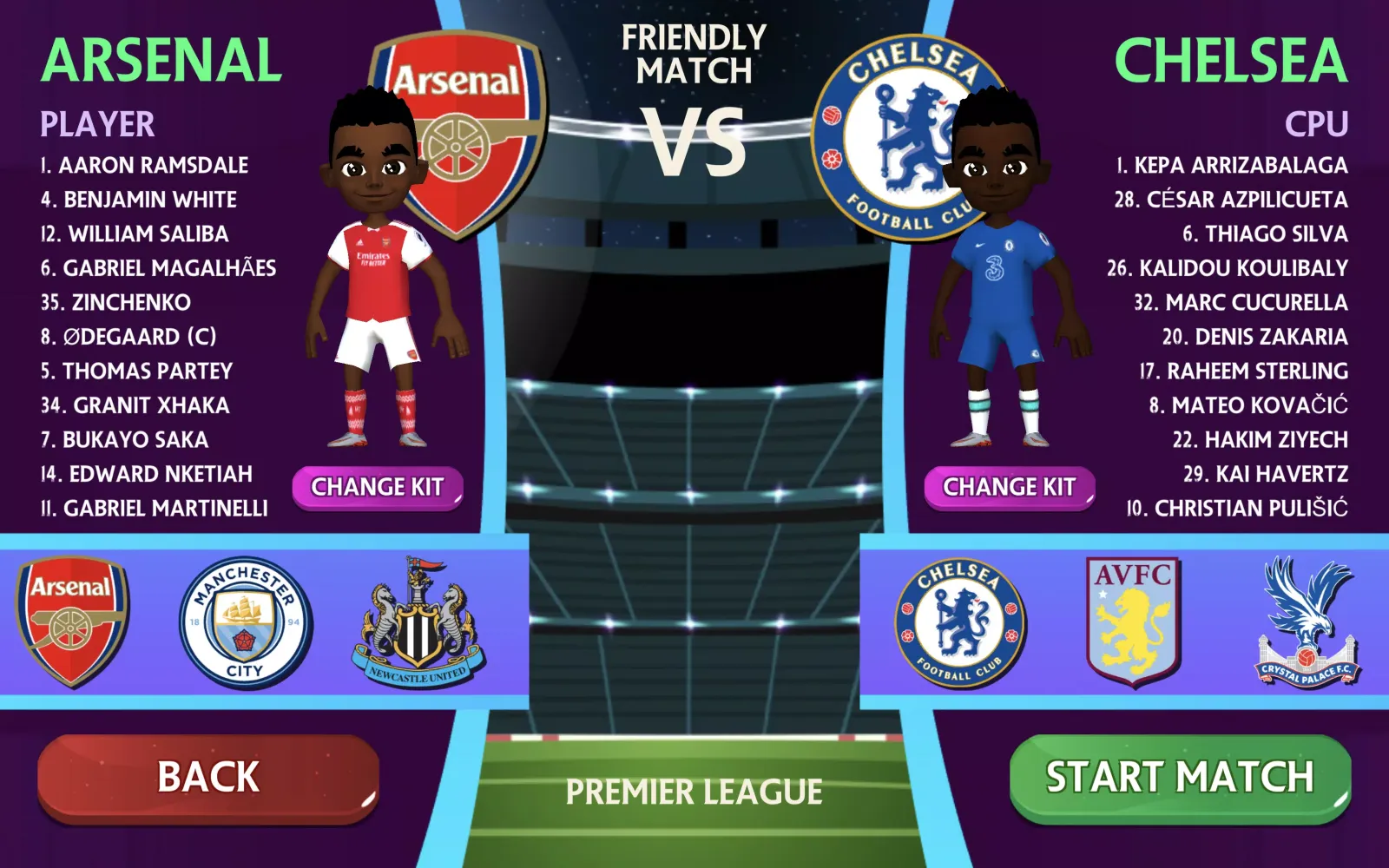Screenshot di Premier League Football Game