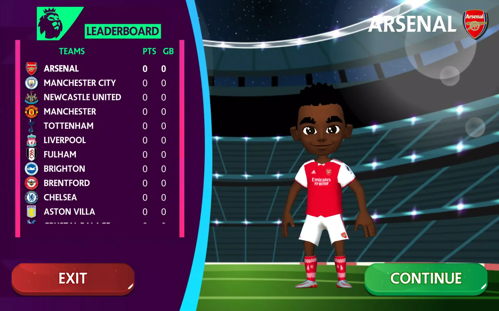 Screenshot di Premier League Football Game