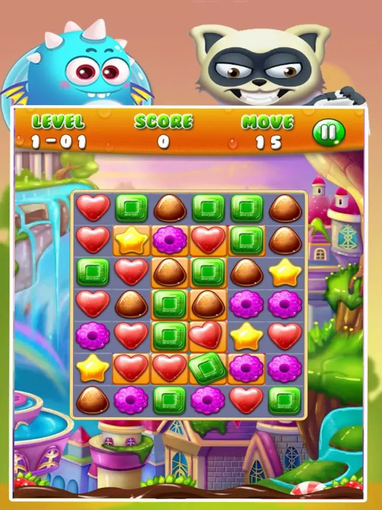 Ảnh chụp màn hình của Sweet Cookie Jelly Mania iPad 